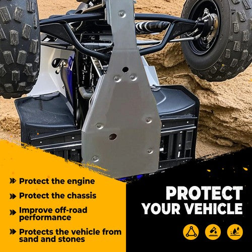 Swing Arm Skid Plate Guard Full Chassis Glide For Yamaha Raptor 700 700R 2006-25