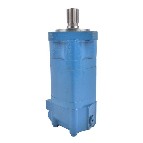 Blue Hydraulic Motor 4 Holes Replacement for Skid Steer Rotary Tiller BM5-400