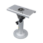 Aluminum Marine Seat Pedestal 13"-19" Adjustable Height Locking With Slide Base