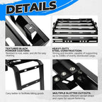 Roof Rack Luggage Carrier Cargo for Jeep Wrangler JK 07 18 2 Side Ladders 330 Lb