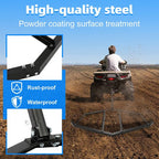 Tow Behind Drag Harrow For ATV UTV And Garden Lawn Tractor 72 Inch Width