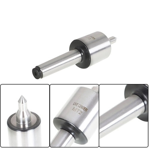 For Morse Taper Precision 0.000197'' CNC Long Spindle Lathe Tool MT2 Live Center