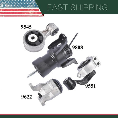 4PCS Motor Mount for Nissan Altima 3.5L 2007-2012 Nissan Maxima 3.5L 2009-2014
