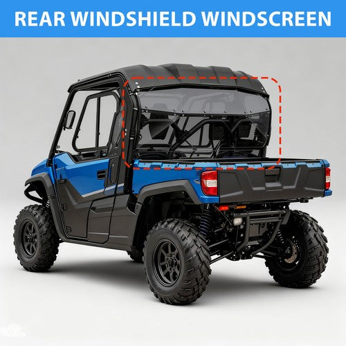 For Yamaha Viking 700 2013 Up 2014 15 16 UTV Tinted Rear Windshield Windscreen