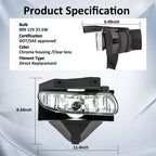 Pair Front Bumper Driving Fog Light Lamp for 1999-2004 for Ford Mustang GT
