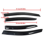 Window Visors Deflector Guard Acrylic Visor Guard Fit For Subaru WRX STI 2015-19