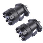 2x 1" Shaft Hydraulic Motors 2 Bolt Mount for Char-Lynn Eaton H Series 101-1701