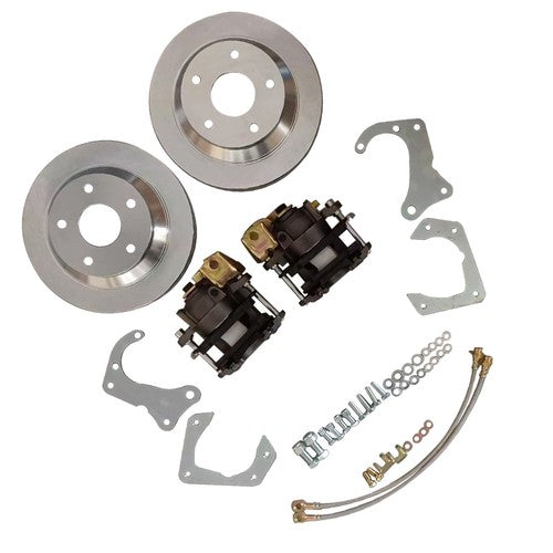 Rear Brake Disc Set for GM 7.5 Inch 10 Bolt Bolt-On Rear Brake Kit w/ E-Brake
