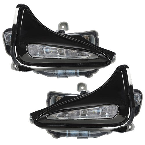 Right+Left Side For 17-19 Toyota Corolla LE Fog Lights Assembly w/ Wiring+Switch