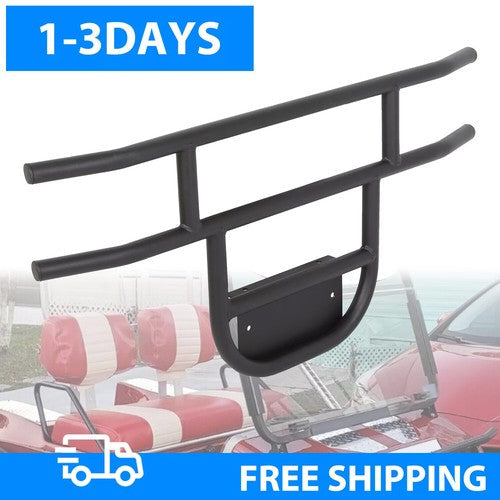 Black Steel Front Bumper Brush Guard for Club Car Golf Cart DS Models 1981 Up