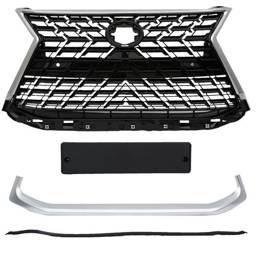 Front Bumper Grille F-Sport Style for 2016-2021 Lexus LX570 Conversion