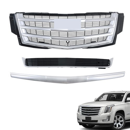New Bumper Grille Hood Molding Lower Front For Cadillac Escalade 15-20 Plastic