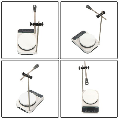 Magnetic Hotplate Stirrer with Temp Probe Bracket Speed 50-1500rpm Capacity 3L