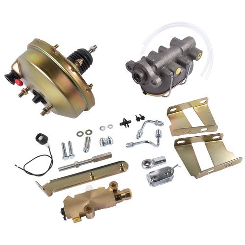 8" Brake Booster Conversion Kit for 1960-66 Chevy C10 C20 Pickup Zinc Disc/Drum