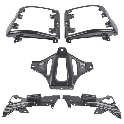 Front Bumper Support & Mount Bracket Set for Chevy Silverado 1500 Pickup 2016-18