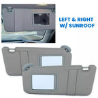 Gray Car Sun Visor Pair Left Right Side for Toyota Camry 2007-2011