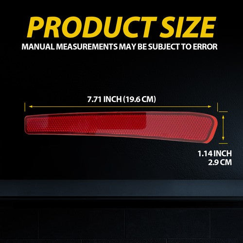 2pcs Rear Bumper Reflector Reflex Red for 2020 2021 2022 for Toyota Corolla