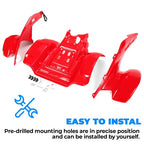 Red Front Rear Fender Set for Honda TRX 250R TRX250R 1986 1989 Plastics Kit