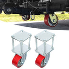 Hitch Mount Skid Wheel For RV Trailer 5th Wheel 2.5 Inch 3 Inch Receivers Zinc Plated