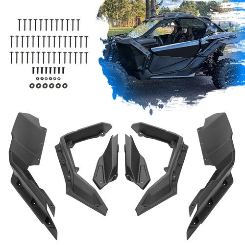 Extended Fender Flares Kit for Can Am Maverick X3 MAX Turbo R RR 2017-2025