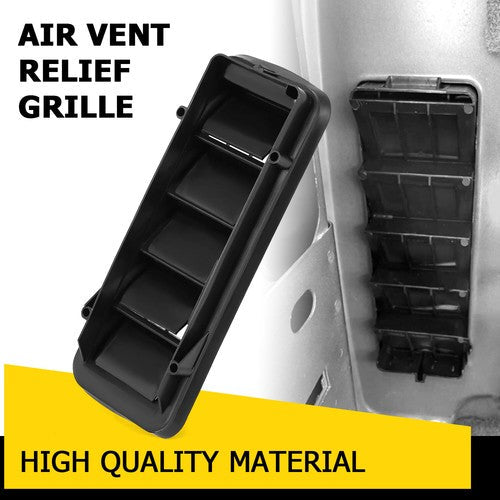 Back Panel Air Vent Grille Relief for 1999-2021 Chevy Silverado GMC Sierra