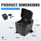 2882910 Under Seat Storage Box Double Decker for Polaris Ranger XP 1000 2018 2023