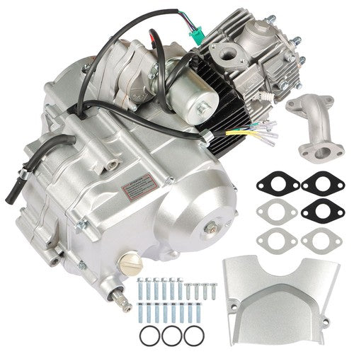 125cc 4 Stroke Engine Motor ATV 3-Speed Semi Auto w/Reverse Electric Start New