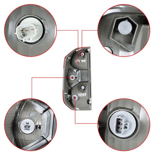 Taillights Rear RH/Passenger For 2014-2020 Toyota Tundra Brake Tail Light Chrome