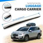 Pair Top Roof Rack Side Rails Luggage Cargo Carrier for 2016 2022 Honda Pilot