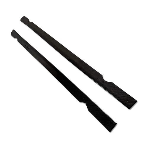 Carbon Fiber Side Skirts Extension Pair for Volkswagen GOLF 7 R VII MK7 2013-16