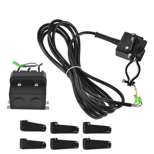 12V Solenoid Relay Contactor and Winch Rocker Thumb Switch Combo Set for ATV