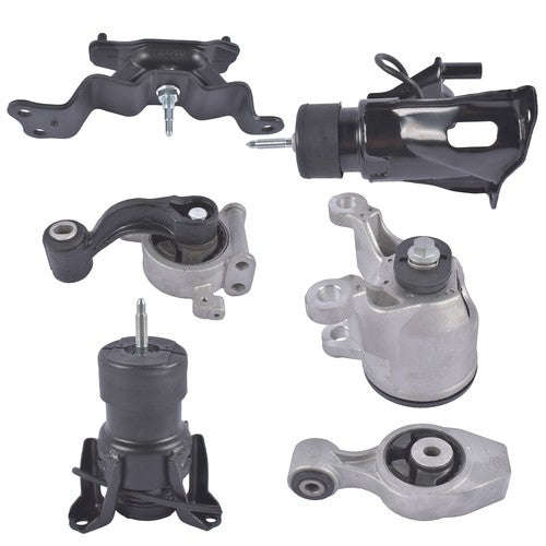 Engine Mounts & Transmission Mount Set 6Pcs for Infiniti JX35 QX60 Nissan Murano