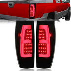 LED Tube Bar Black Smoked Tail Lights Pair for 2002-06 Chevy Avalanche 1500 2500