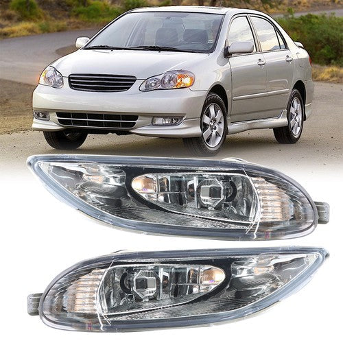 For Toyota Corolla 2005-2008 Bumper Lamp Clear Fog Light Pair+Switch Wiring Kit