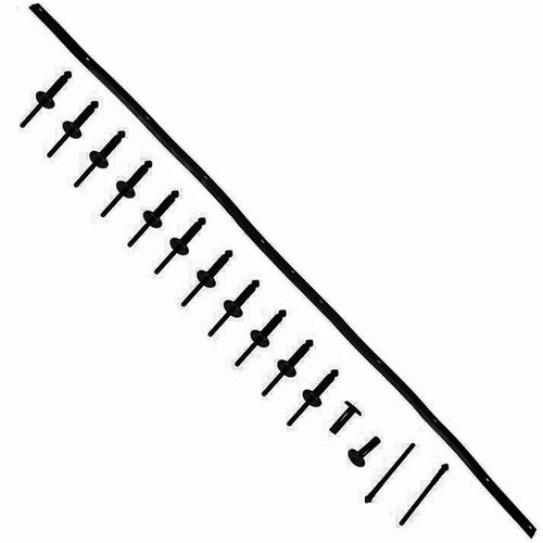 Fit For 08-22 Dodge Challenger Front Bumper Hood Weatherstrip Seal With Rivets