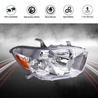 Halogen Headlight For Toyota Highlander 2008-2010 Driver/LH & Passenger/RH Side