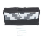 8x10ft Waterproof Outdoor Rug Outdoor Plastic Straw Rug For Camping Black&White