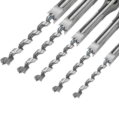 6pcs 6.35mm/8mm/9.5mm/12.7mm/14mm/16mm Square Hole Mortise Chisel Drill Bit Set