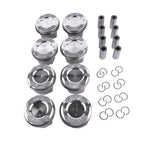 8x Pistons Rings Set for Mercedes C218 CLS550 X166 GL450 GL550 M278 4.6L 4.7L V8