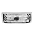 Front Bumper Upper Grille Chrome For 2009-2014 Ford F150 F-150 Platinum Style