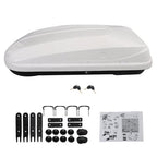 New 14 ft³ ABS Car Roof Top Box Cargo Luggage Carrier 2 Locks Toolless Install