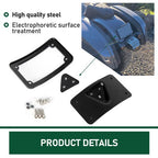 Curved Laydown License Plate Mount Bracket For Harley Sportster Dyna Softail