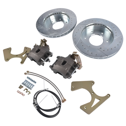 For Chevy C10 GMC C15 K1500 Pickup 1961-1987 Rear 6 Lug Disc Brake Kit 12" Rotor