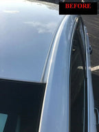 BLACK ROOF TOP DRIP TRIM MOLDING FIT 2005-2015 TOYOTA TACOMA DOUBLE CAB 2PCS
