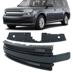 Gloss Black Compatible FIT For Ford Flex 2013-2019 Front Bumper Grille Assembly