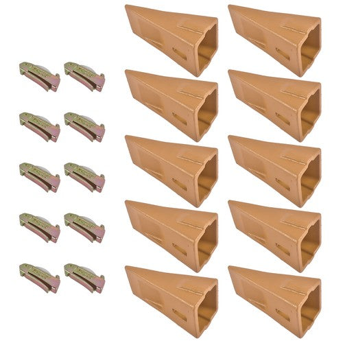 X290 Sharp Bucket Teeth/Tooth with K290S Flexpins Fit for Mini Excavator 10Pcs