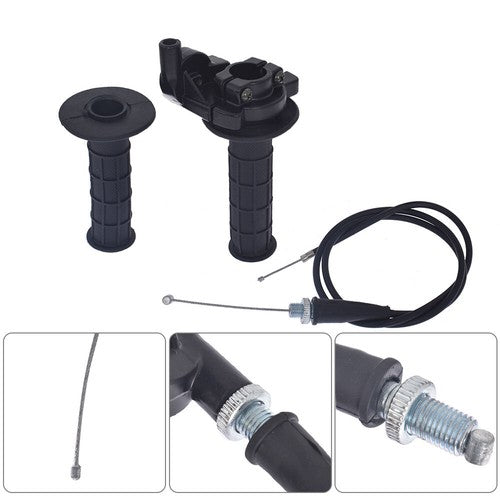 7/8" 22mm Motorcycle Twist Throttle Handle Grip W/ Cable 50-250CC Dirt Bike ATV