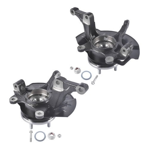 2PCS Front Loaded Steering Knuckle & Wheel Bearing Hub For Kia Soul 2014-2016