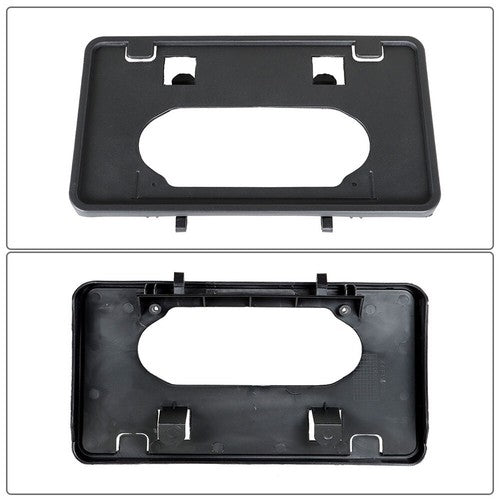 For 2009-2014 Ford F-150 License Plate Frame Bracket & Bumper Guards Pads Front