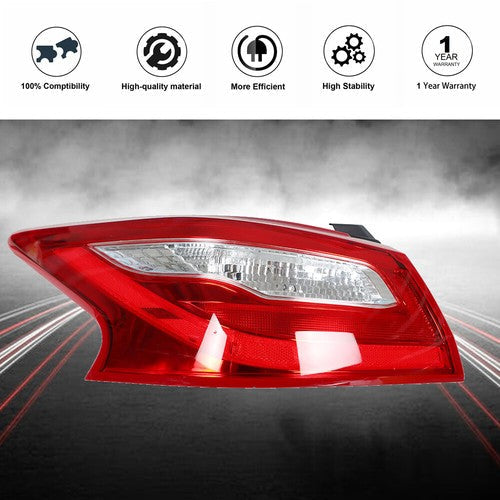 Fit For Nissan Altima 2016-2018 Red Left Driver Outer Side Tail Light Brake Lamp